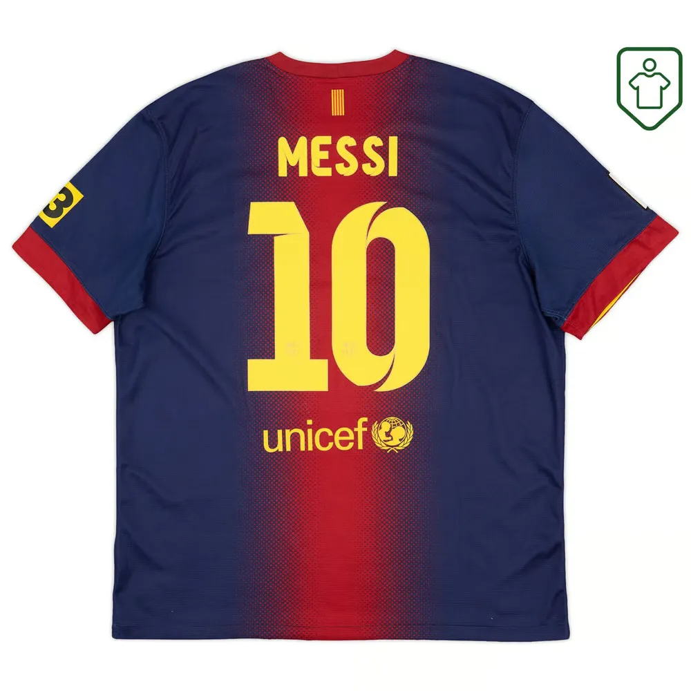 Men's FC Barcelona 2012/13 Home Retro Shirt Messi #10