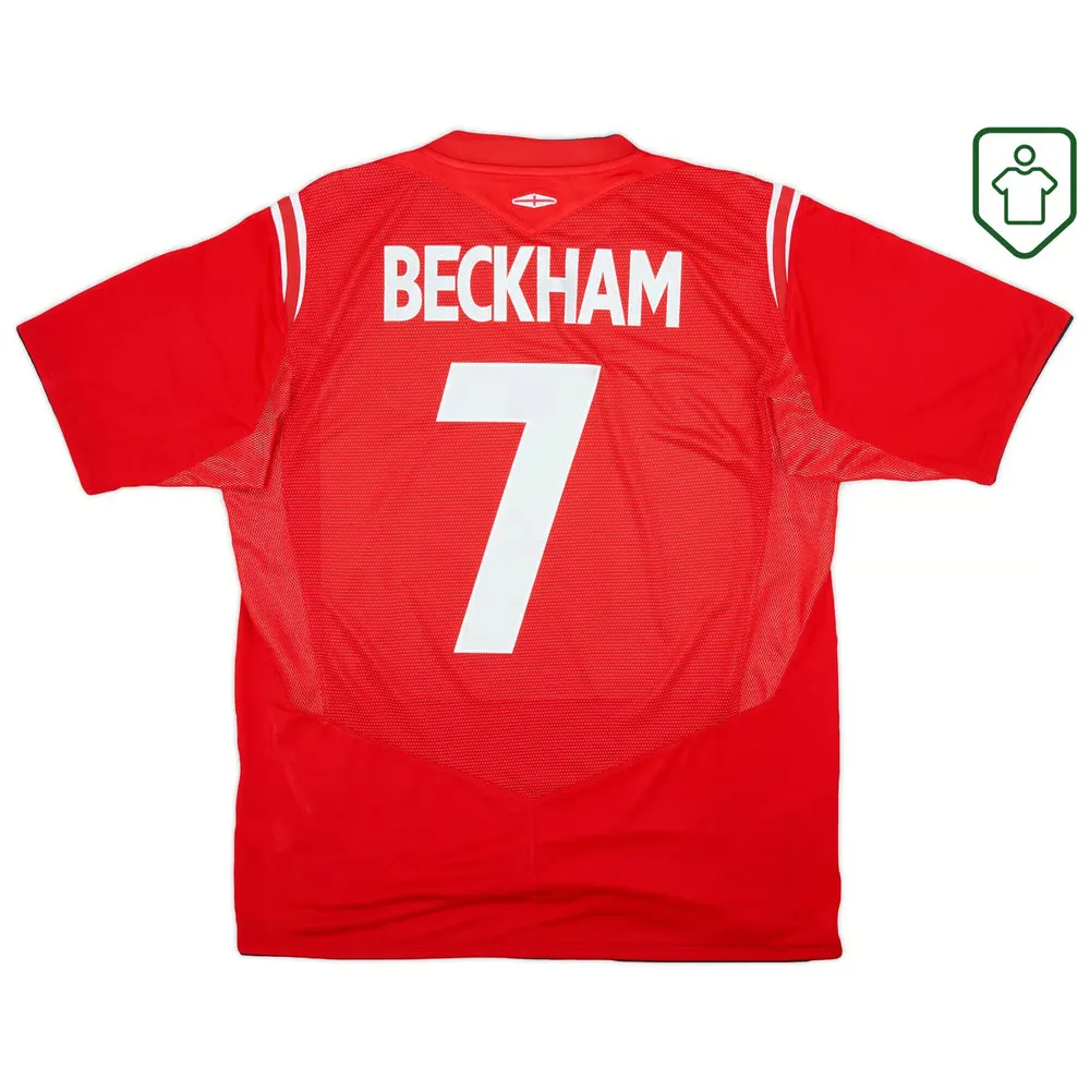 Men's England 2004/06 Away Retro Shirt Beckham #7