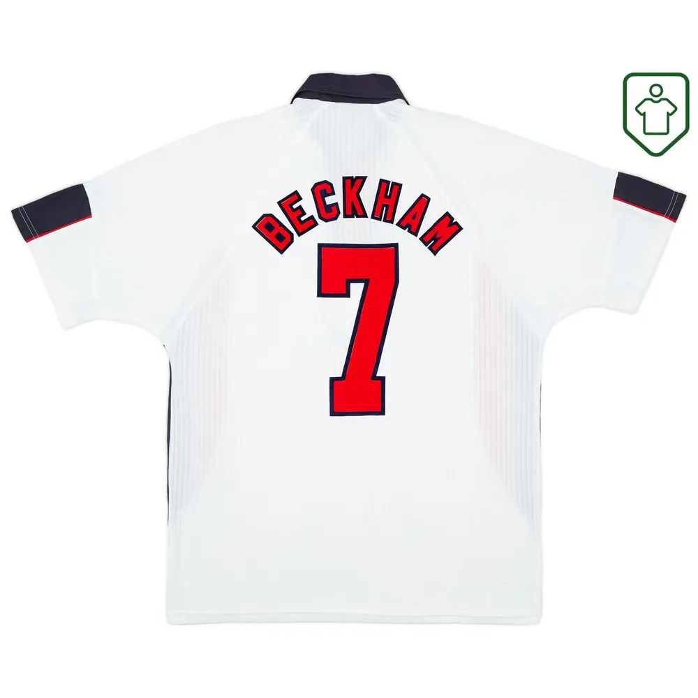 Men's England 1997/99 Home Retro Shirt Beckham #7