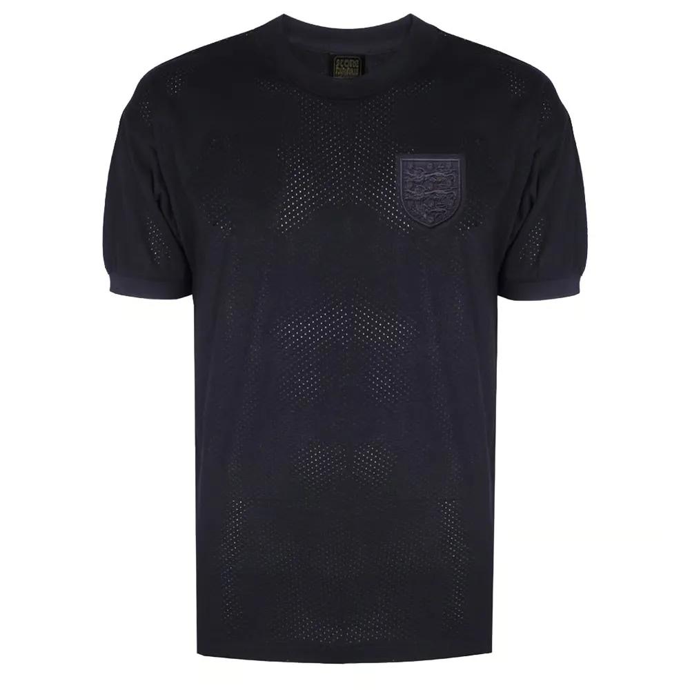 Men's England 1970 Retro Blackout Shirt #6 - Image 2