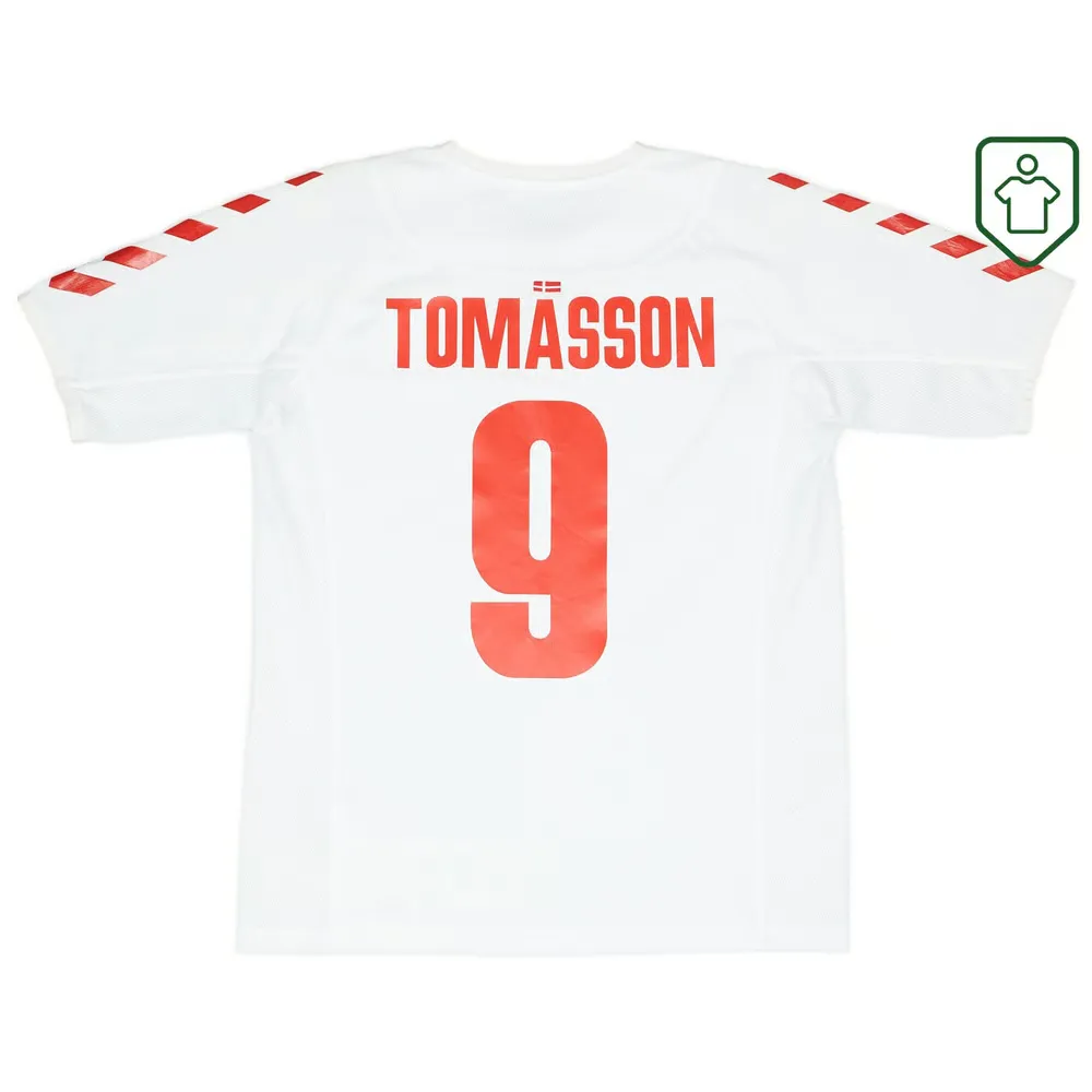 Men's Denmark 2003/04 Away Retro Shirt Tomasson #9