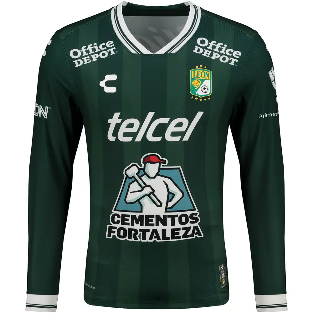 Men's Club León 2025/26 Home Long Sleeve Shirt