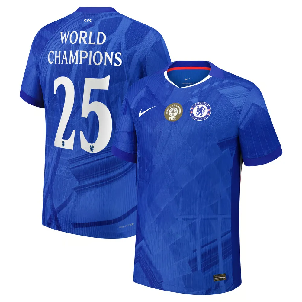 Men's Chelsea 2025/26 Home Shirt - World Champions #25