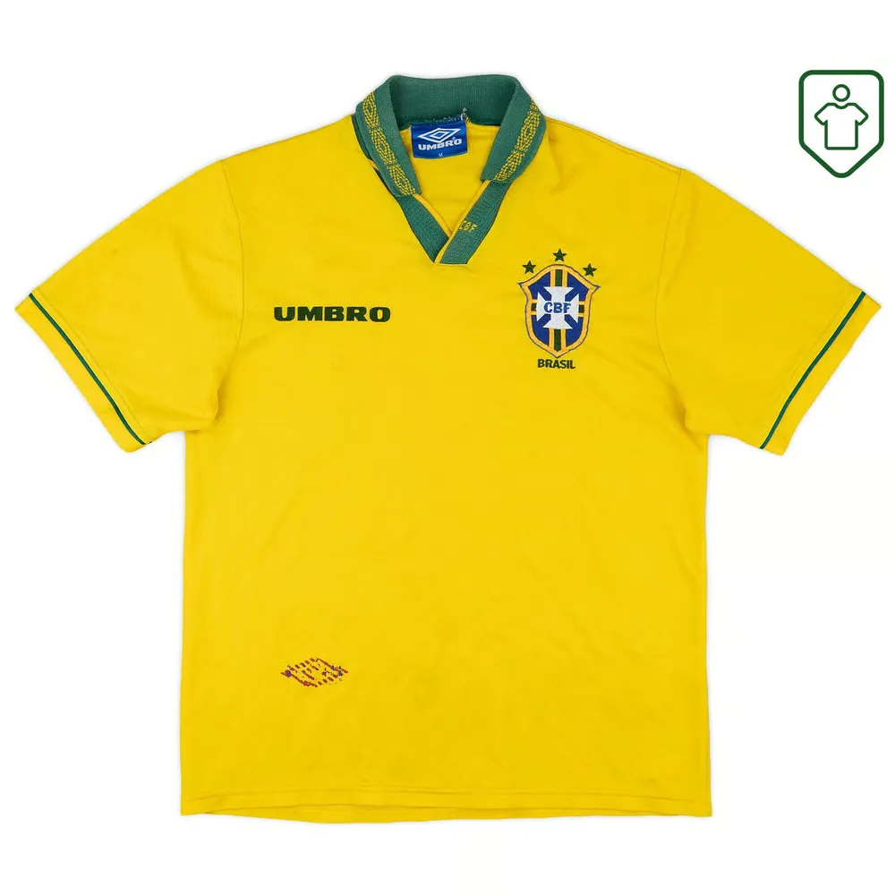 Men's Brazil 1993/94 Home Retro Shirt