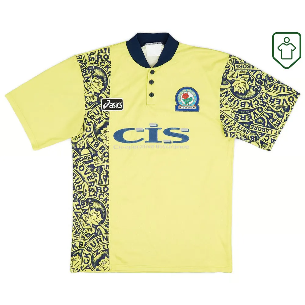 Men's Blackburn Rovers 1996/97 Away Retro Shirt Duff #32 - Image 2