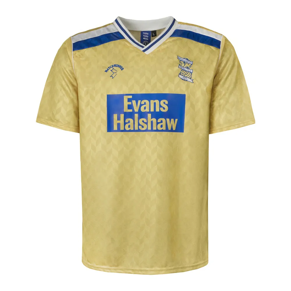 Men's Birmingham City 88/89 Away Matchwinner Evans Halshaw Retro Shirt