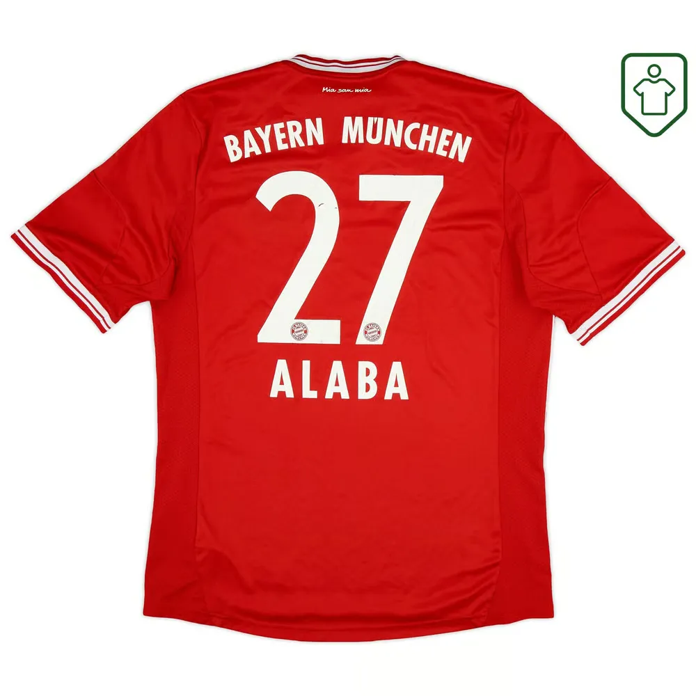 Men's Bayern Munich 2013/14 Home Retro Shirt Alaba #27
