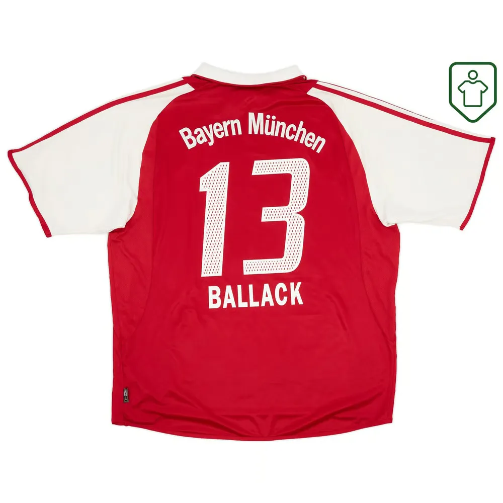Men's Bayern Munich 2003/04 Home Retro Shirt Ballack #13