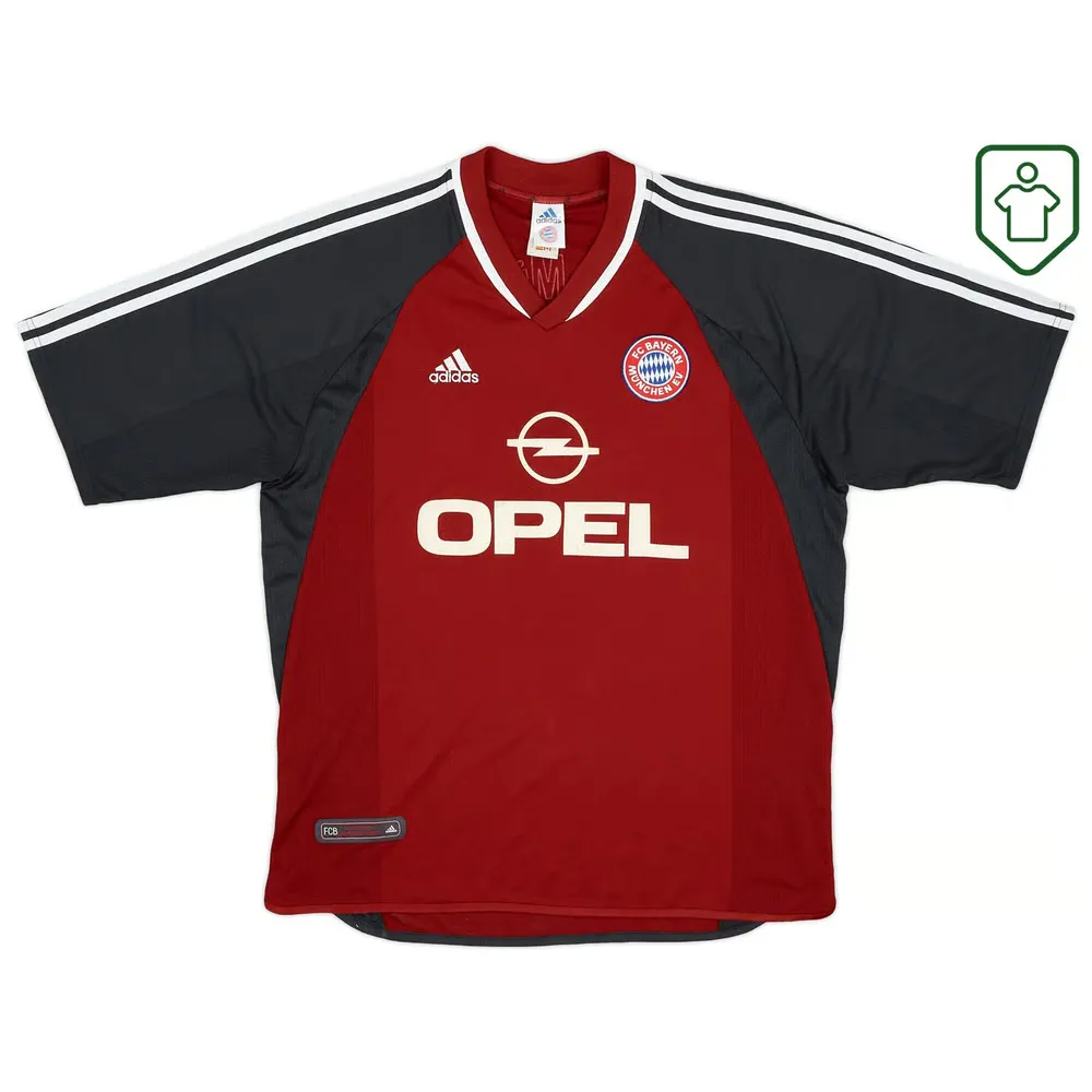 Men's Bayern Munich 2001/02 Home Retro Shirt Elber #9 - Image 2