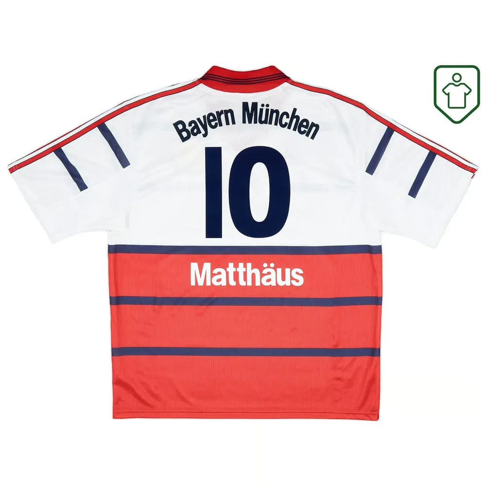 Men's Bayern Munich 1998/00 Away Retro Shirt Matthäus #10