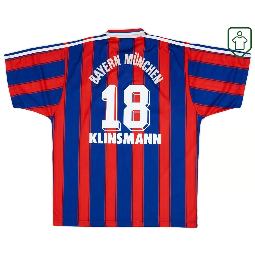 Men's Bayern Munich 1995/97 Home Retro Shirt Klinsmann #18
