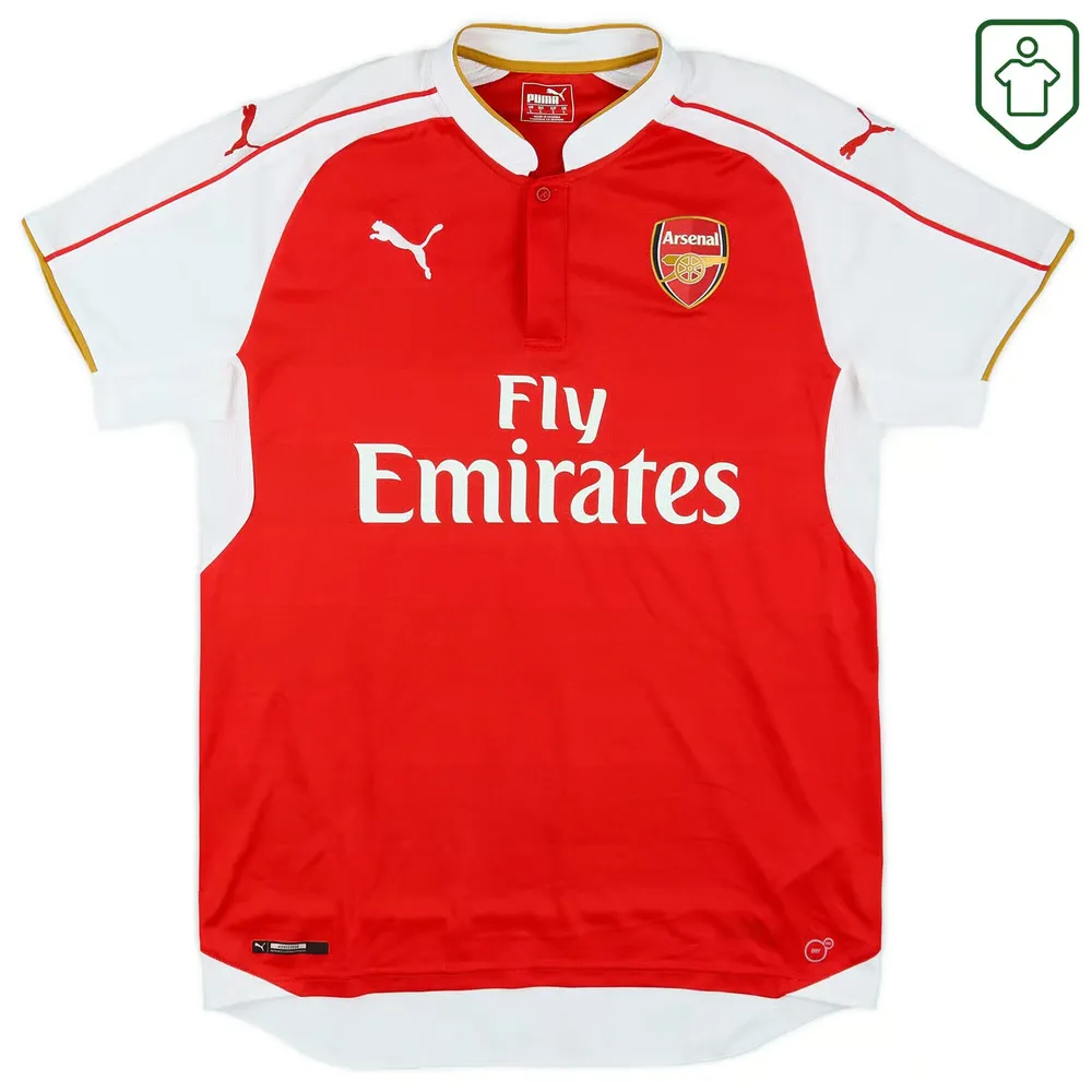 Men's Arsenal 2015/16 Home Retro Shirt Arteta #8 - Image 2