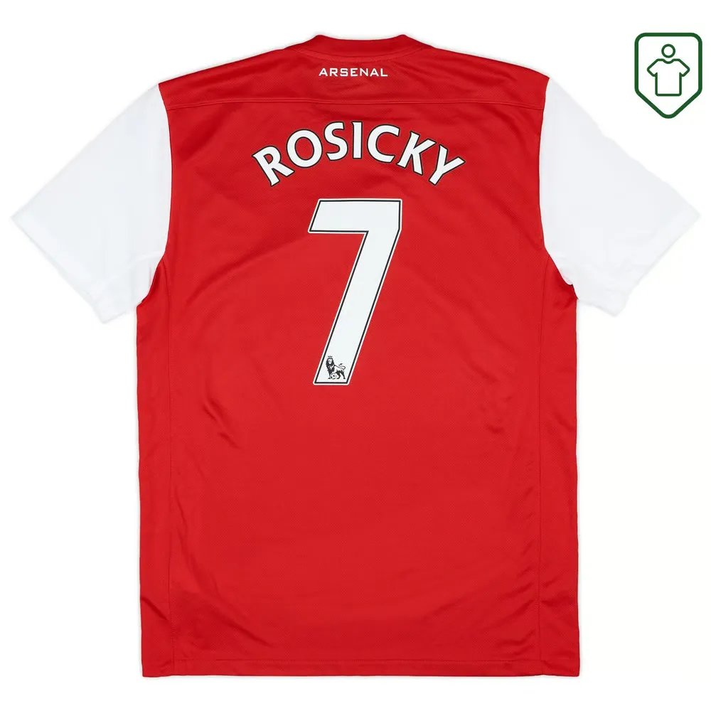 Men's Arsenal 2011/12 Home Retro Shirt Rosicky #7