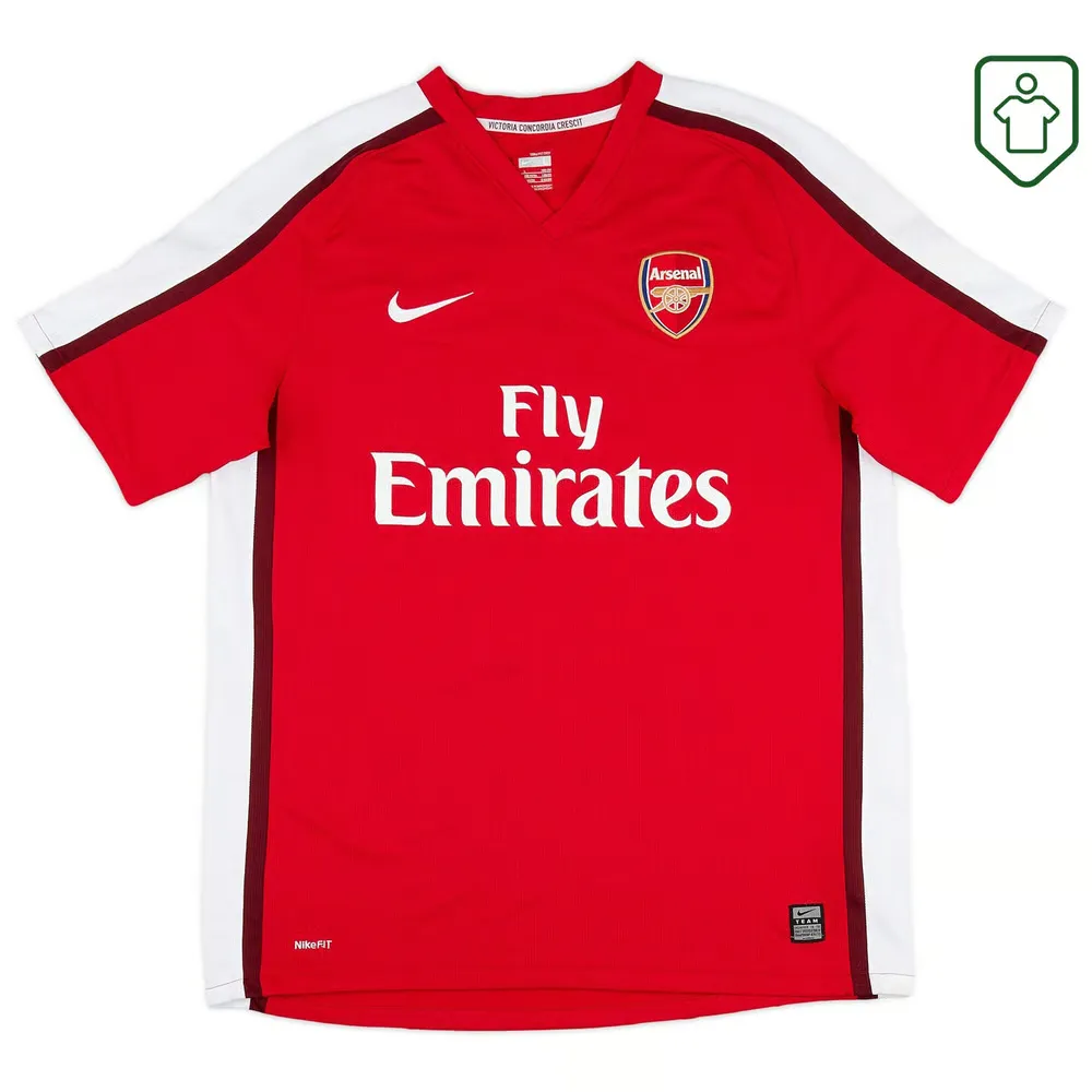 Men's Arsenal 2008/10 Home Retro Shirt Fabregas #4 - Image 2