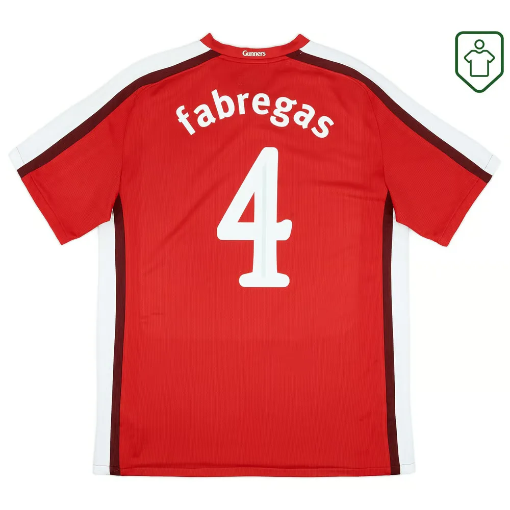 Men's Arsenal 2008/10 Home Retro Shirt Fabregas #4