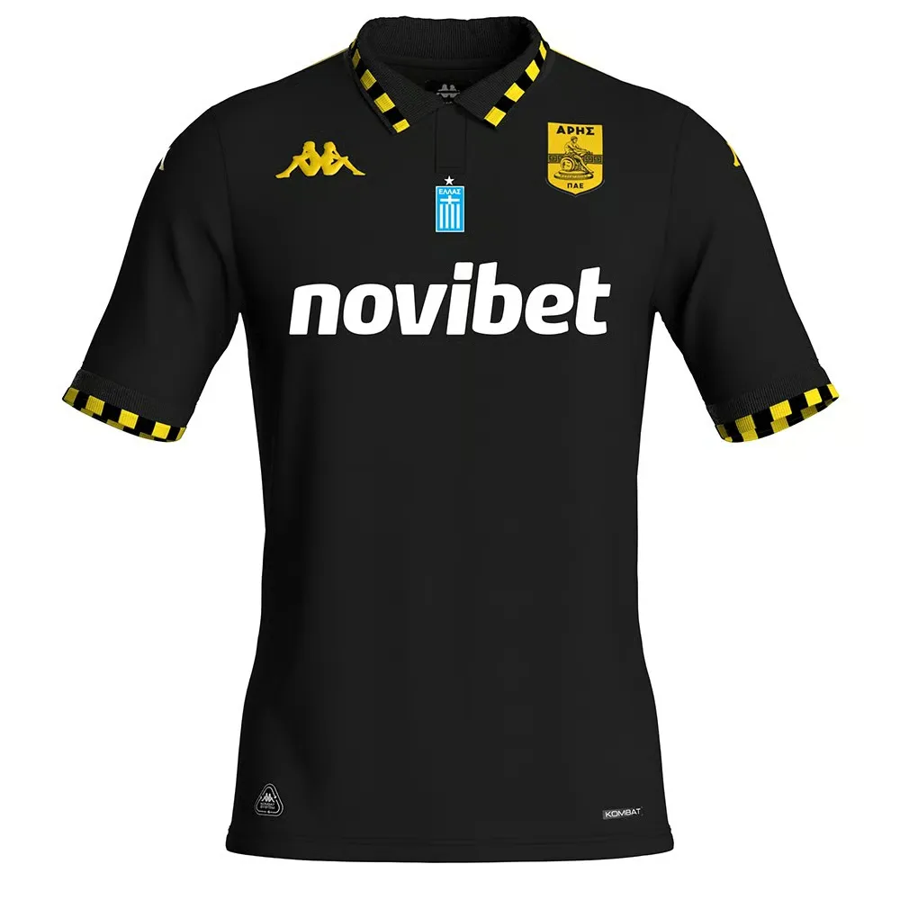 Men's Aris FC 2025/26 Away Shirt - Black