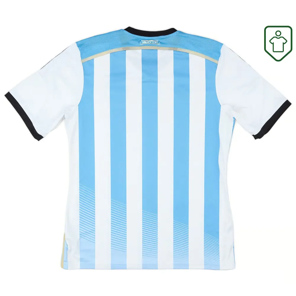 Men's Argentina 2013/15 Home Retro Shirt - Blue - Image 2