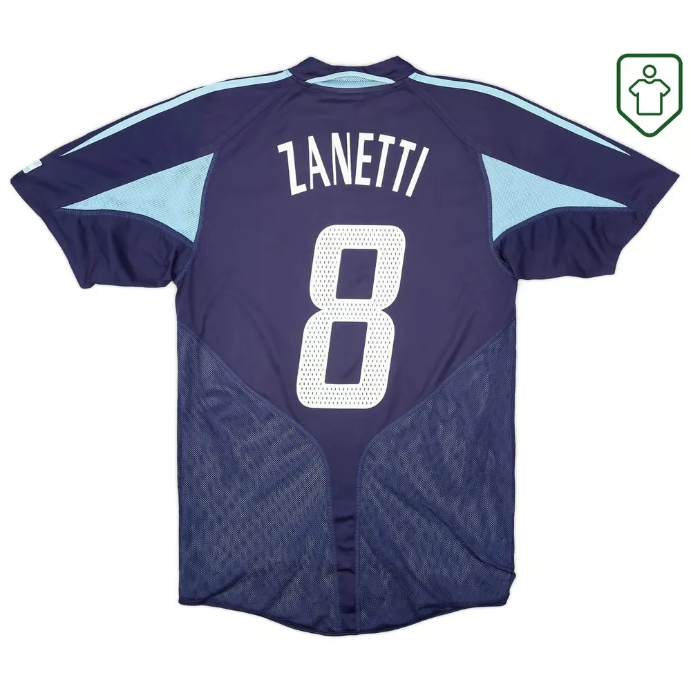 Men's Argentina 2004/05 Away Retro Shirt Zanetti #8