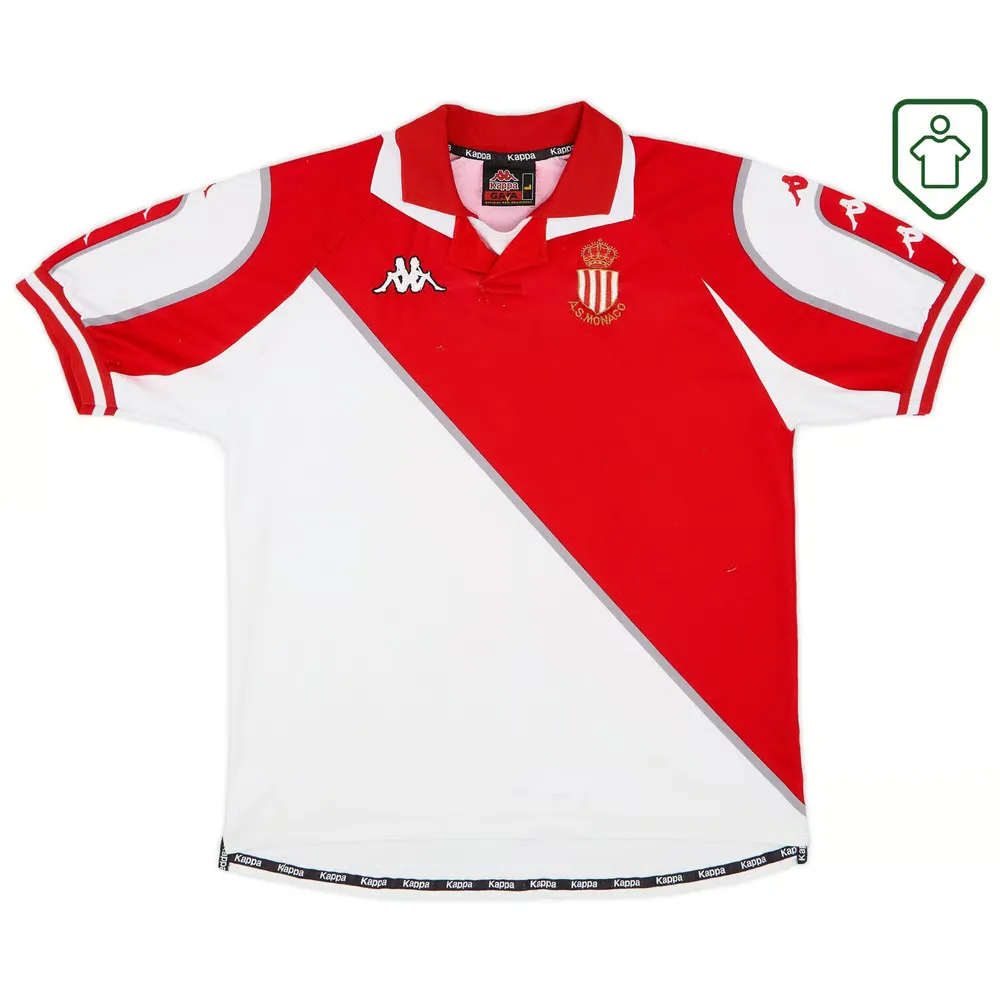 Men's AS Monaco 1998/99 Home Retro Shirt