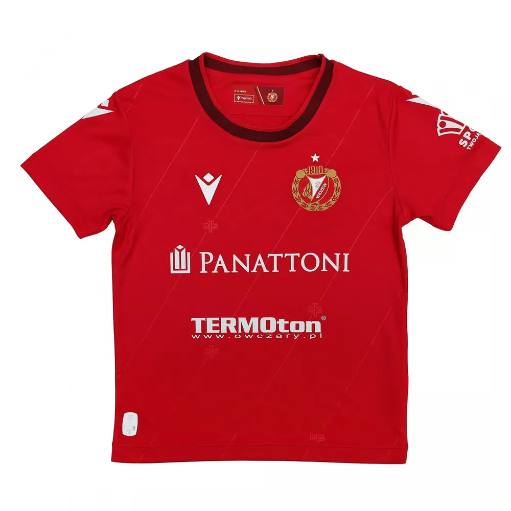 Kid's Widzew Łódź 2024/25 Home Shirt