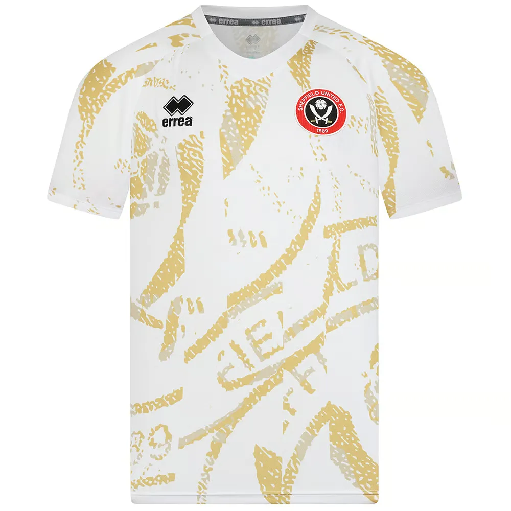 Kid's Sheffield United 2025/26 Third Warm Up Shirt - White