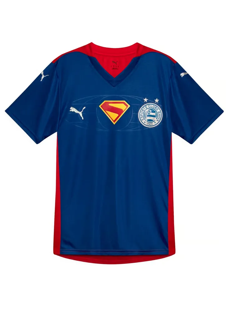 Kid's EC Bahia 2025 Third Special Shirt - Blue and Red