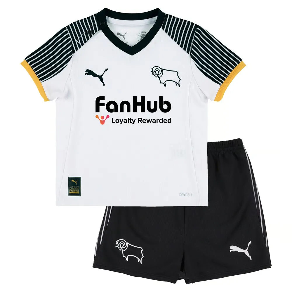 Kid's Derby County 2025/26 Home Kit
