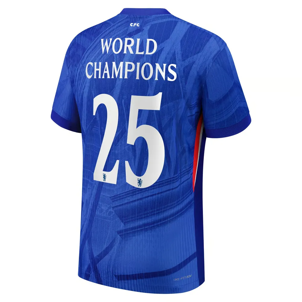 Kid's Chelsea 2025/26 Home Shirt - World Champions #25 - Image 2