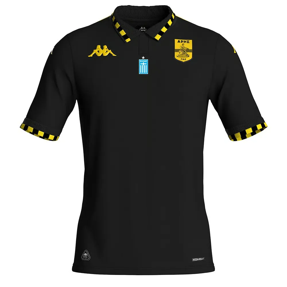 Kid's Aris FC 2025/26 Away Shirt - Black