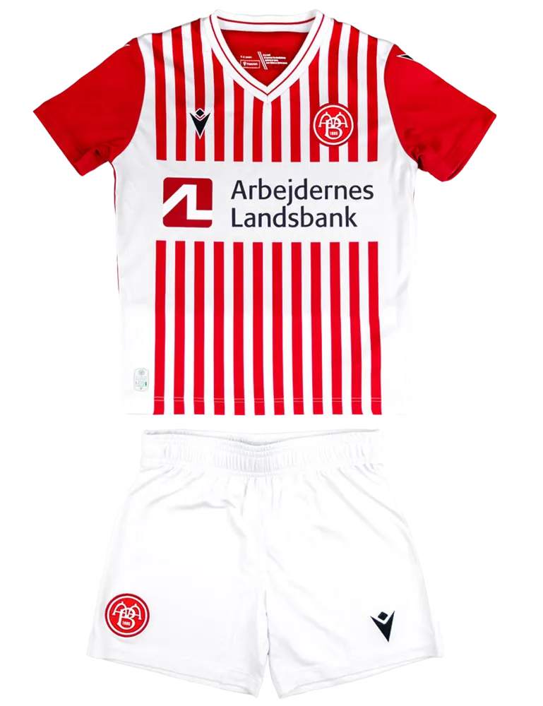 Kid's AaB Fodbold 2025/26 Home Kit