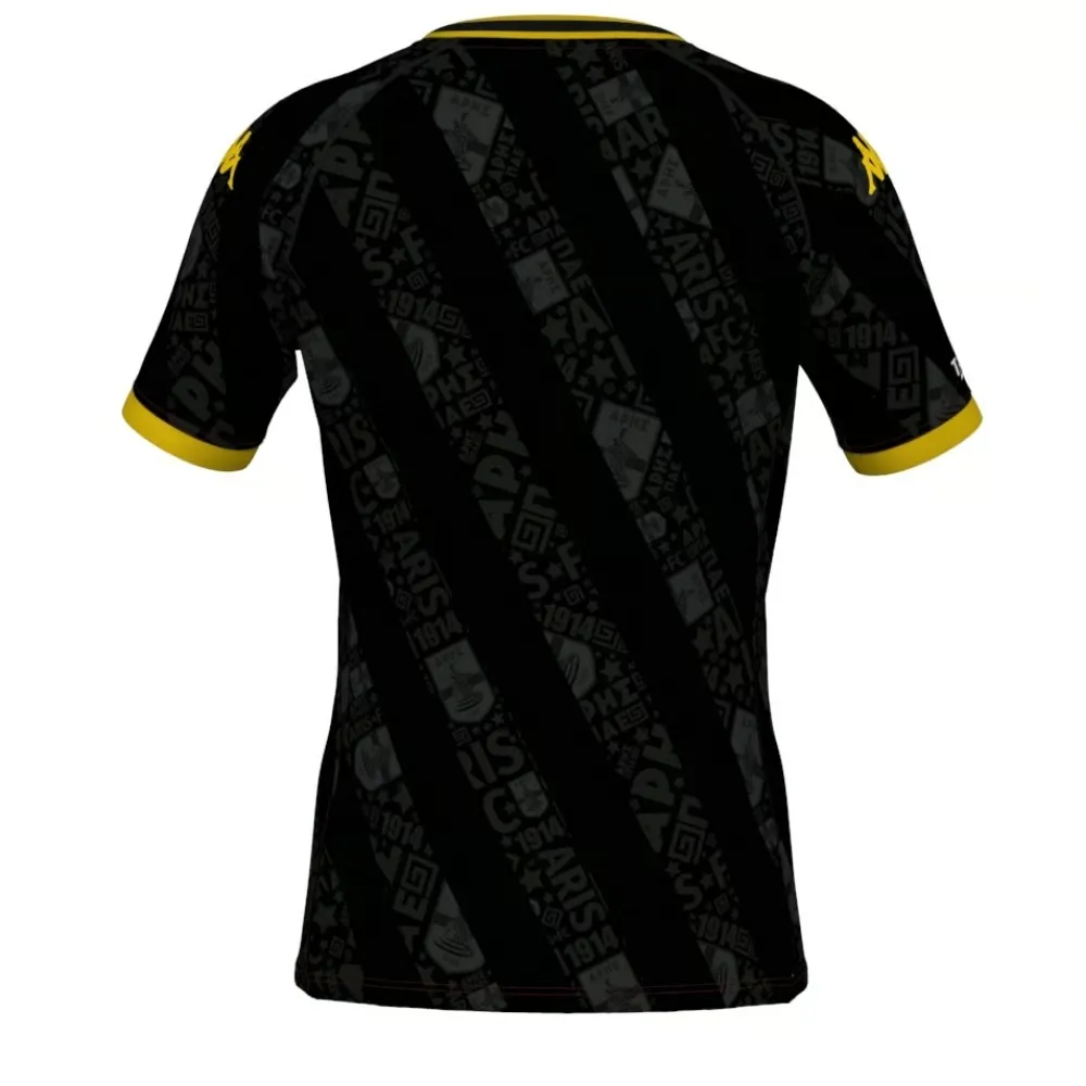 Women's Aris FC 2024/25 Away Shirt - Black - Image 2