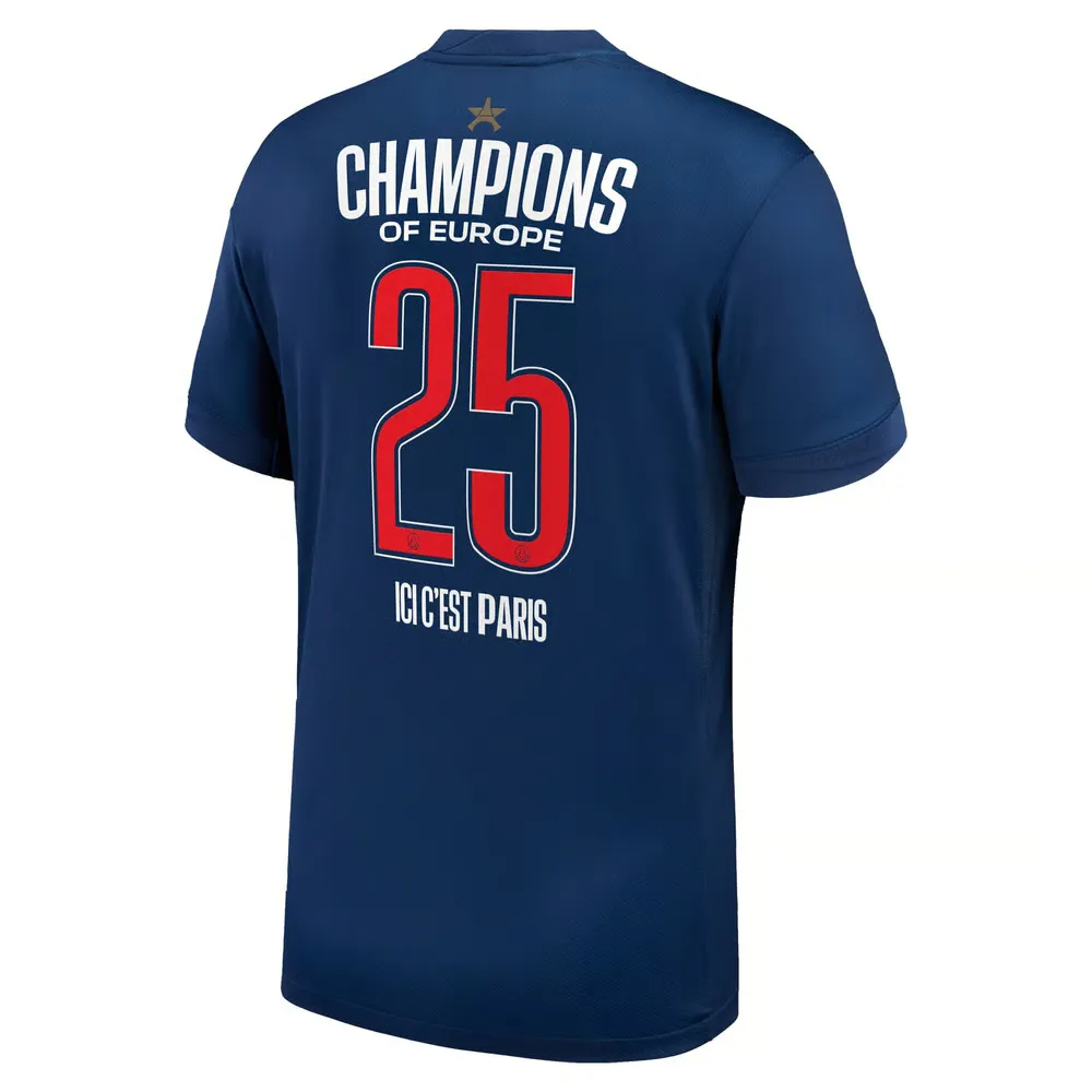 Kid's PSG 2024/25 Home Collector Shirt - Champions of Europe 2025 - Image 4