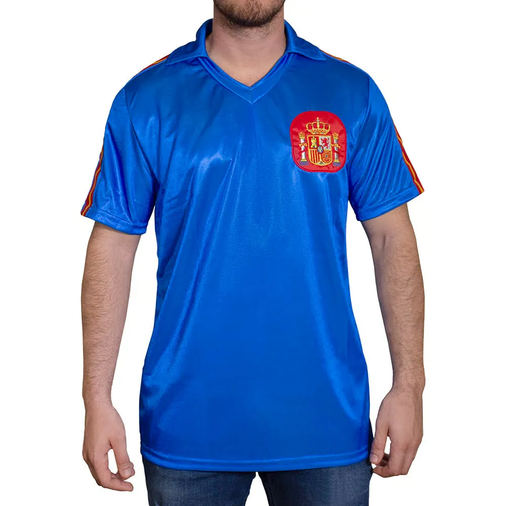 Women's Spain 1982 Retro World Shirt - Blue