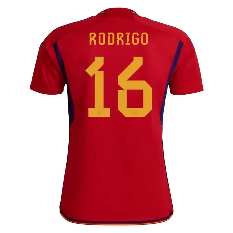 Rodrigo #16 Spain Home Jersey World Cup 2022