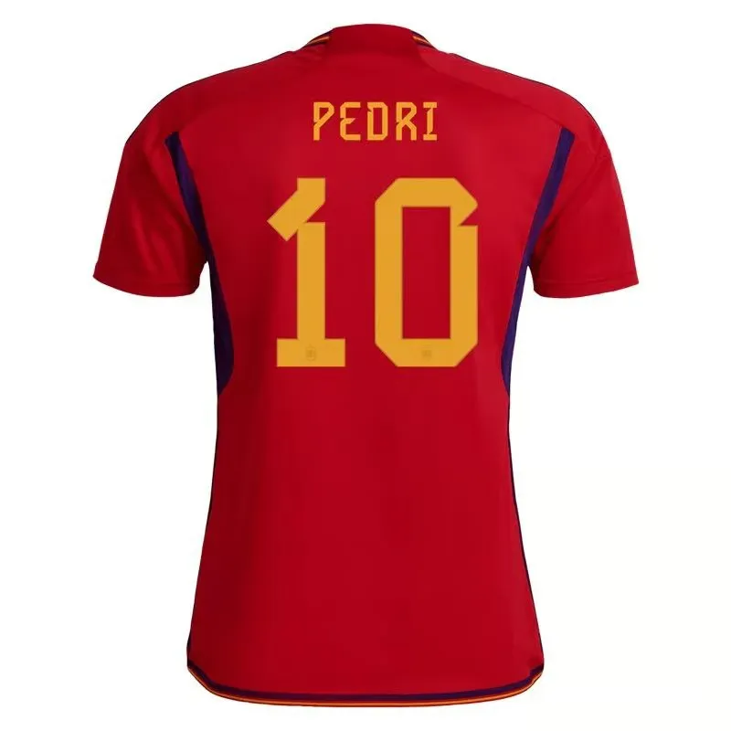Pedri #10 Spain Home Jersey World Cup 2022