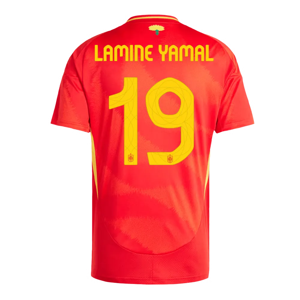 LAMINE YAMAL #19 Spain Home Jersey EURO 2024