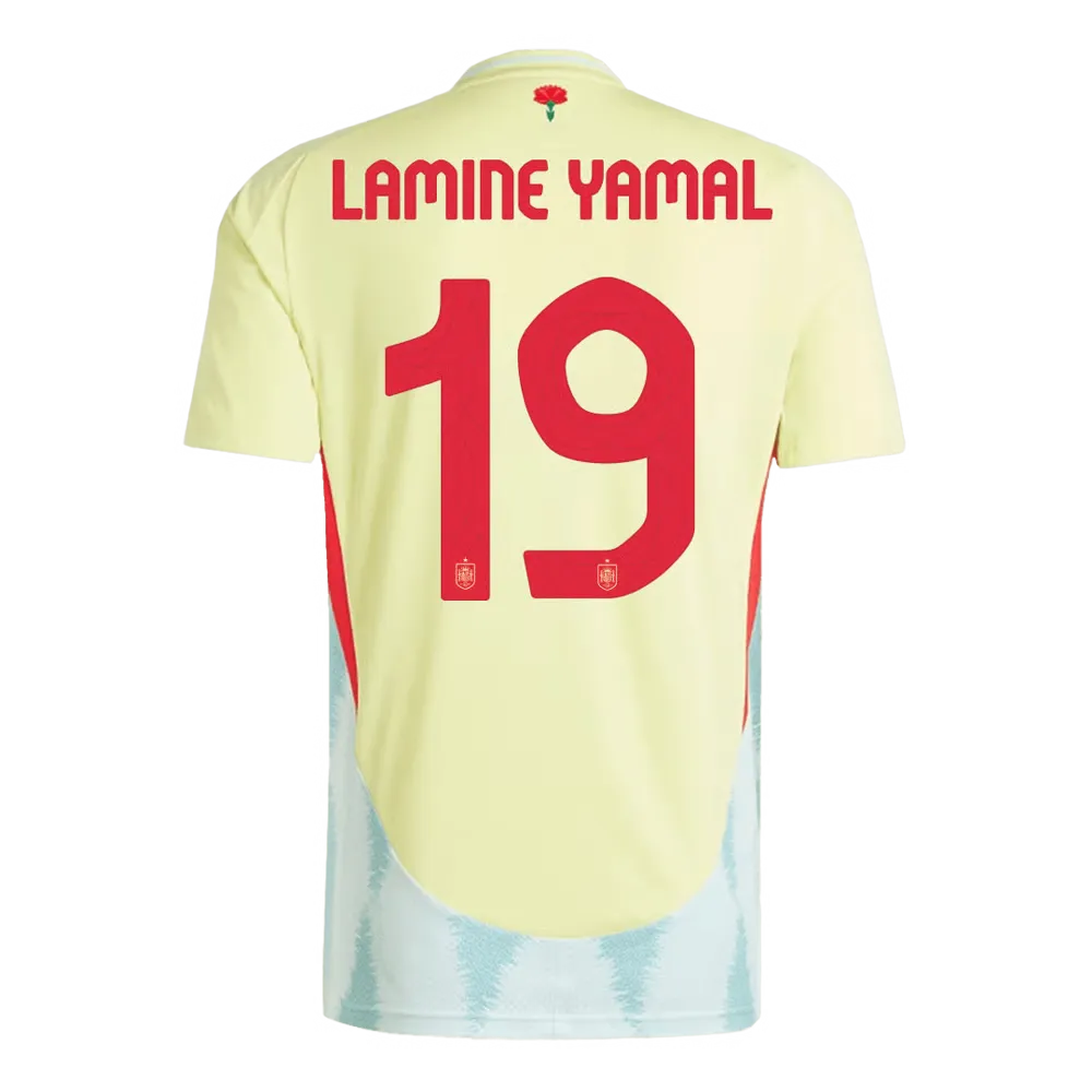 LAMINE YAMAL #19 Spain Away Jersey EURO 2024