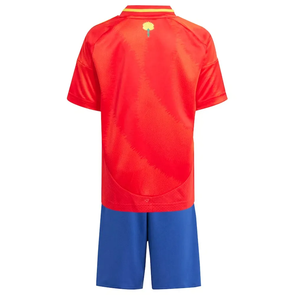 Kid's Spain Home Jersey+Shorts EURO 2024 - Image 3