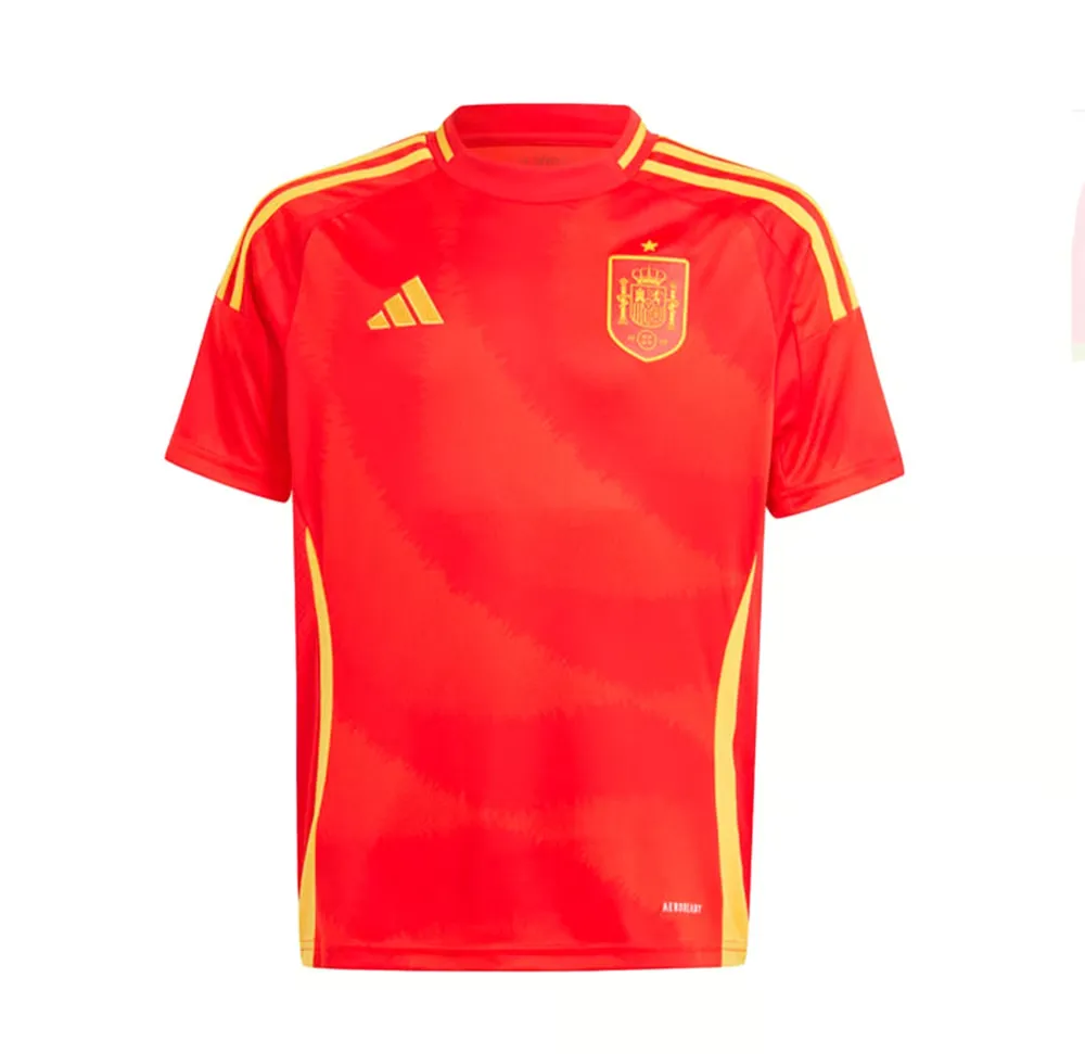 Kid's Spain Home Jersey+Shorts EURO 2024 - Image 8