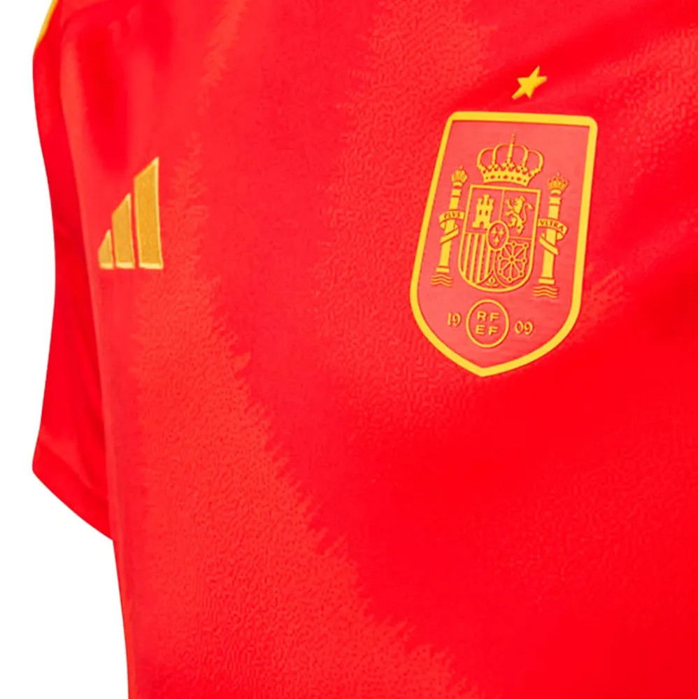 Kid's Spain Home Jersey+Shorts EURO 2024 - Image 4