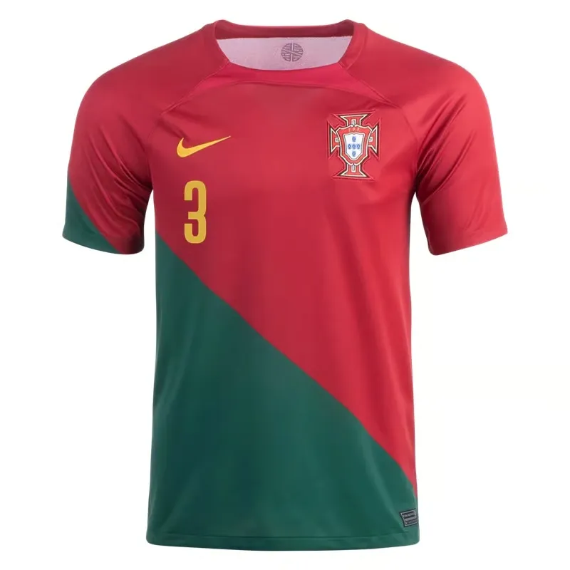 Pepe #3 Portugal Home Jersey World Cup 2022 - Image 2