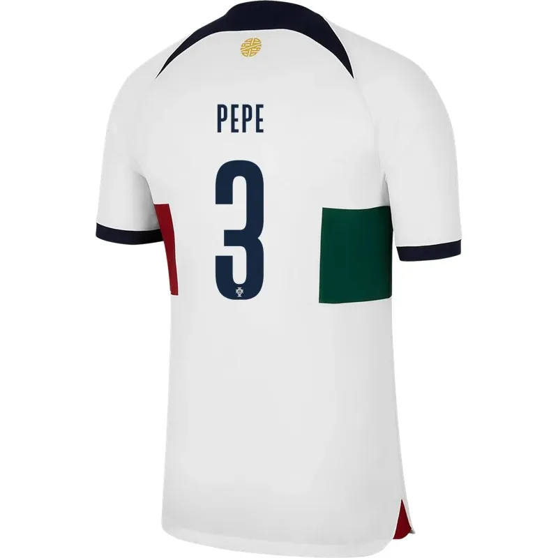 Pepe #3 Portugal Away Jersey World Cup 2022