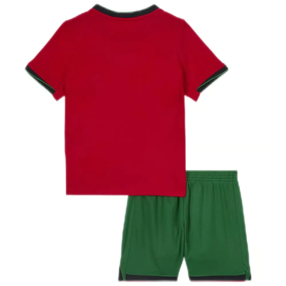 Kid's Portugal Home Jersey+Shorts EURO 2024 - Image 4