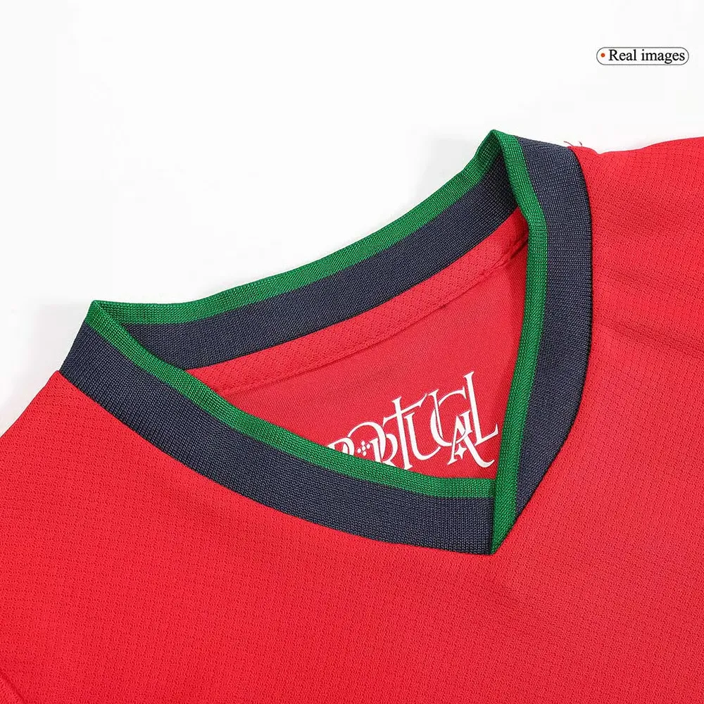 Kid's Portugal Home Jersey+Shorts EURO 2024 - Image 8
