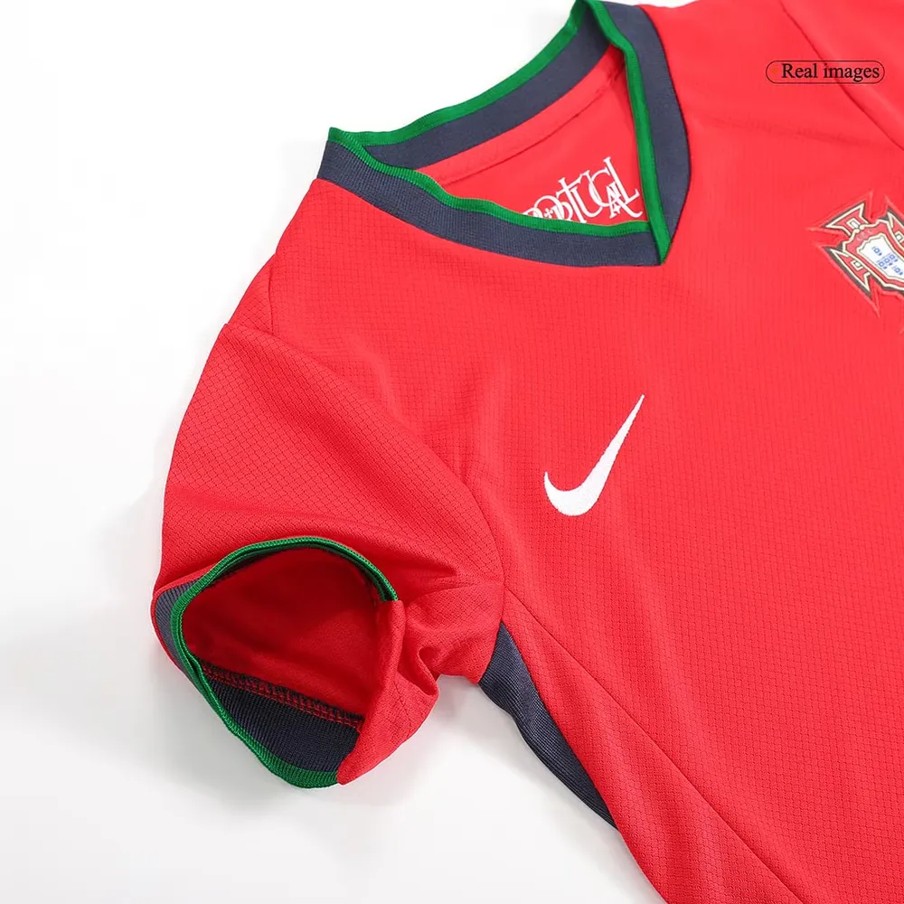 Kid's Portugal Home Jersey+Shorts EURO 2024 - Image 9
