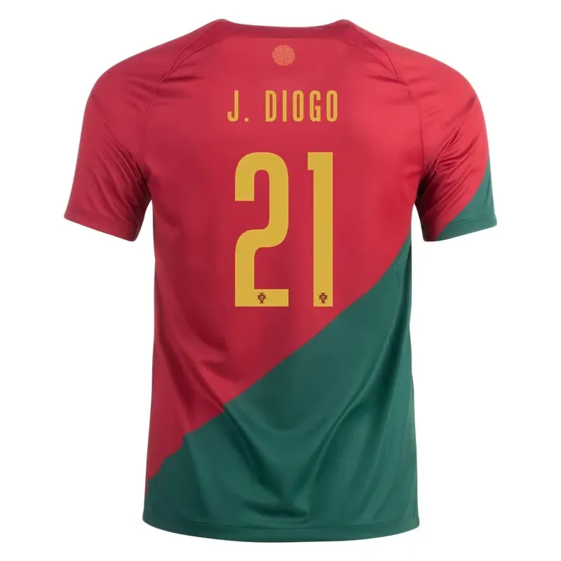 Diogo Jota #21 Portugal Home Jersey World Cup 2022