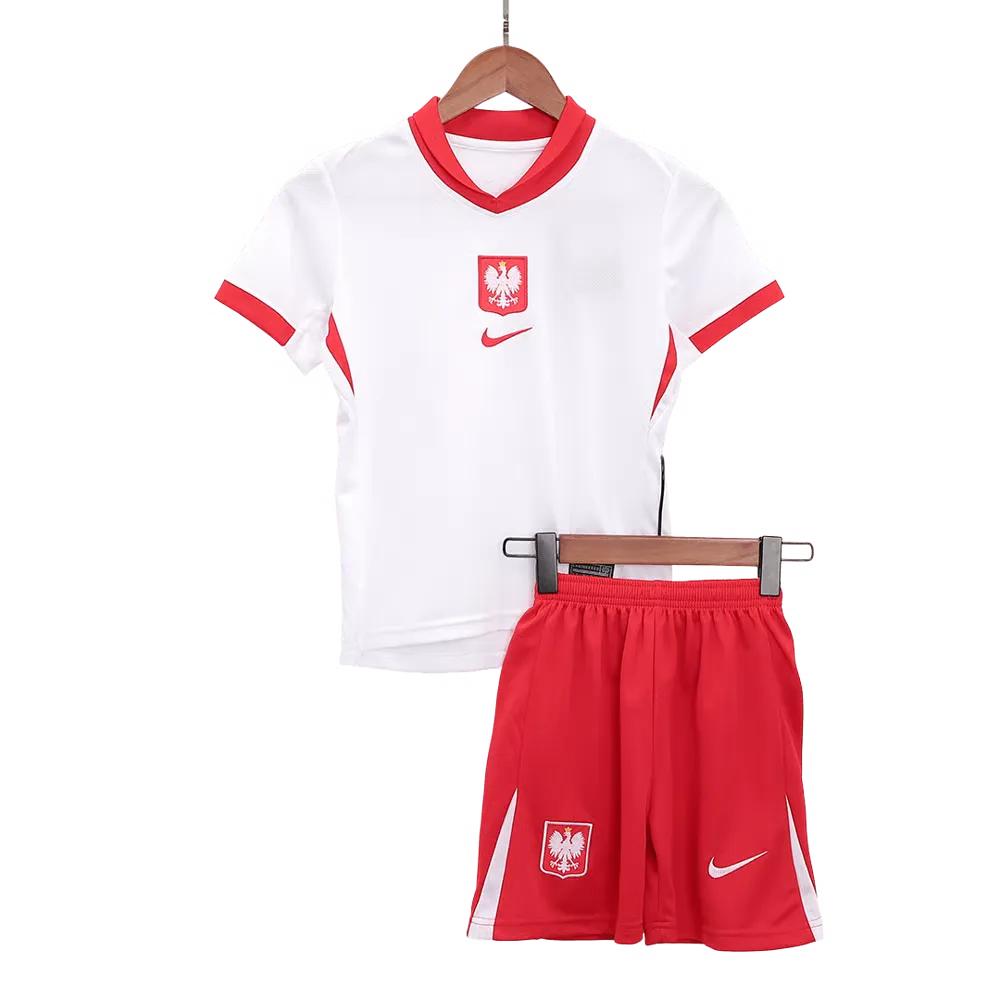 Kid's Poland Home Jersey+Shorts EURO 2024