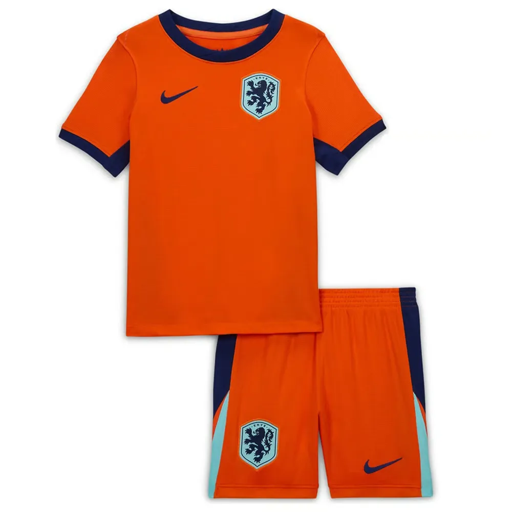 Kid's Netherlands Home Jersey+Shorts EURO 2024