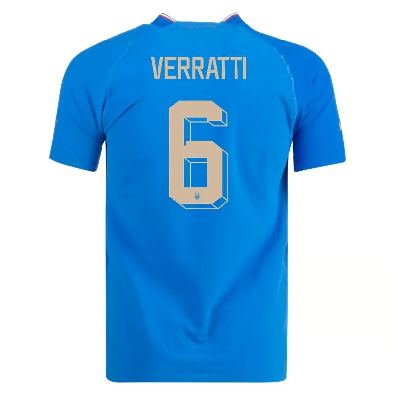 Marco Verratti #6 Italy Home Jersey World Cup 2022