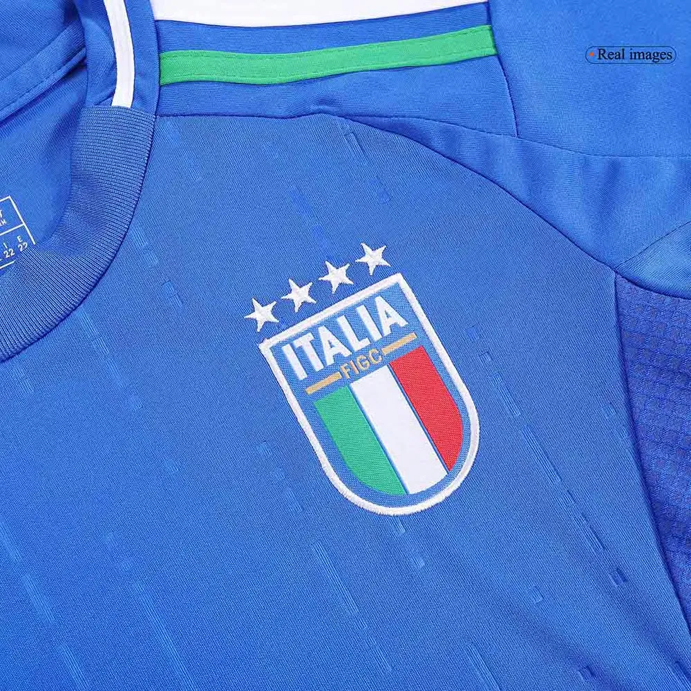Kid's Italy Home Jersey+Shorts EURO 2024 - Image 11